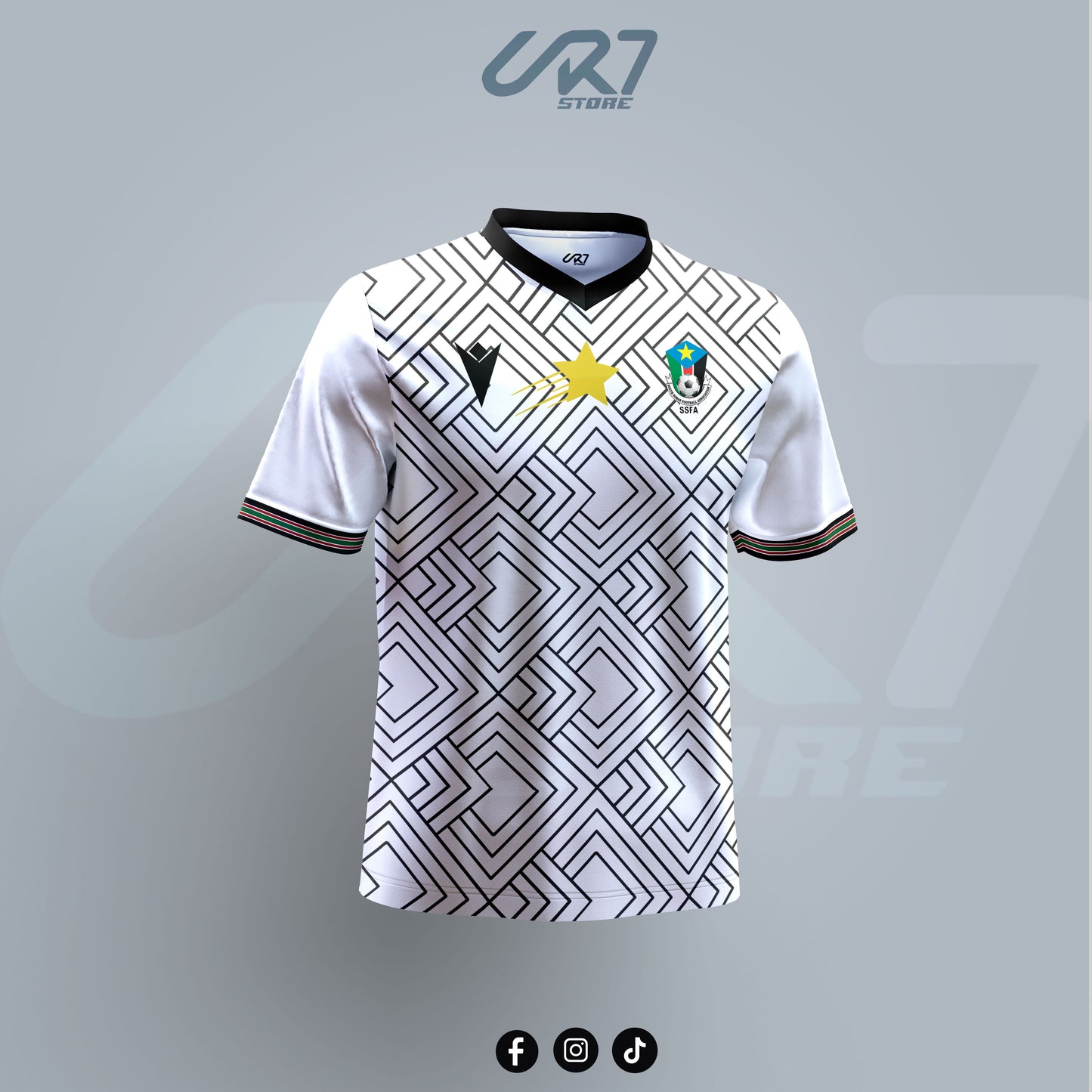 South Sudan national team white T-shirt - CR7 STORE
