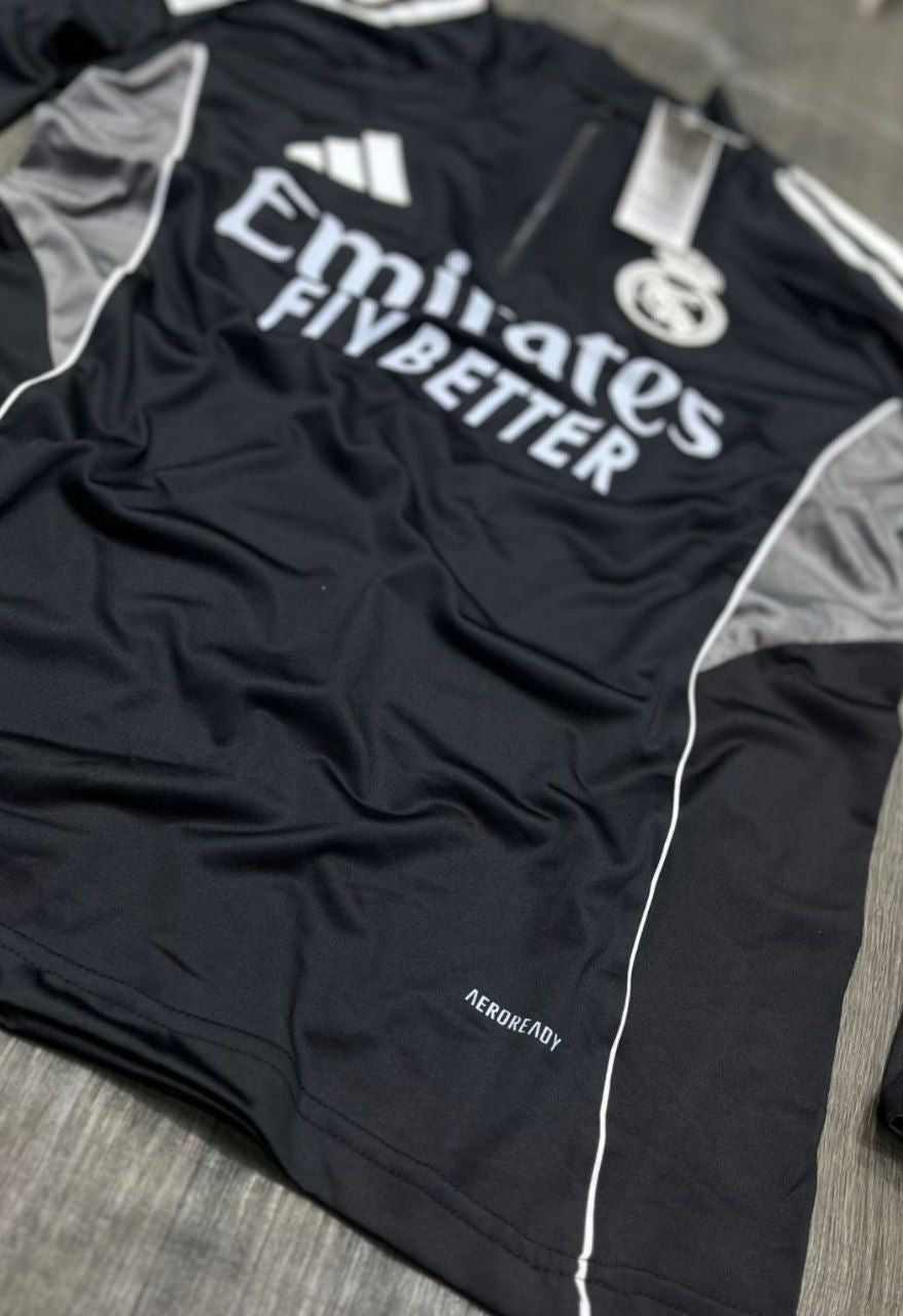 Real Madrid Training Top 2025/26 – Black - CR7 STORE