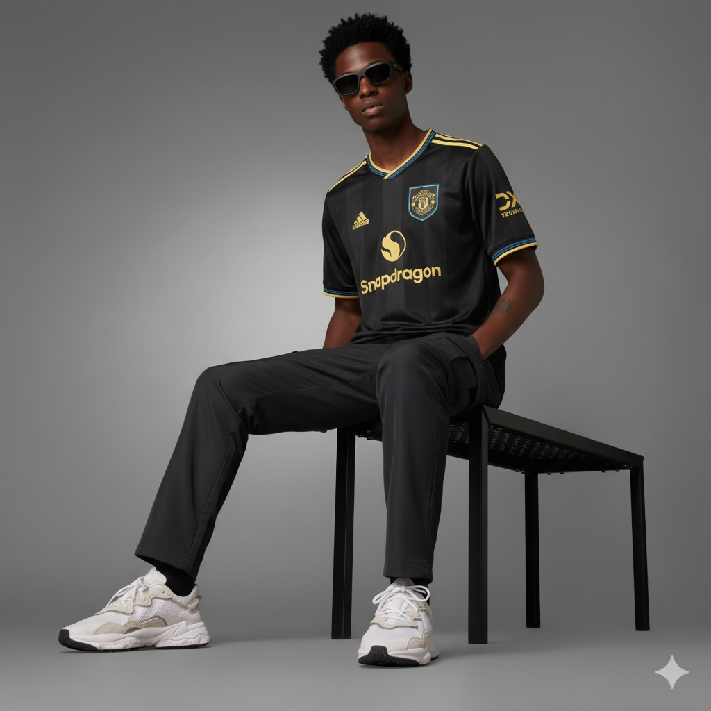 2025-26 Manchester United Third Shirt Black - CR7 STORE