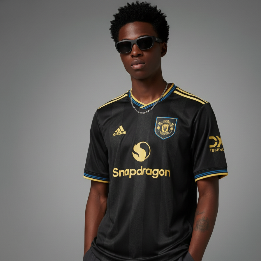 2025-26 Manchester United Third Shirt Black - CR7 STORE