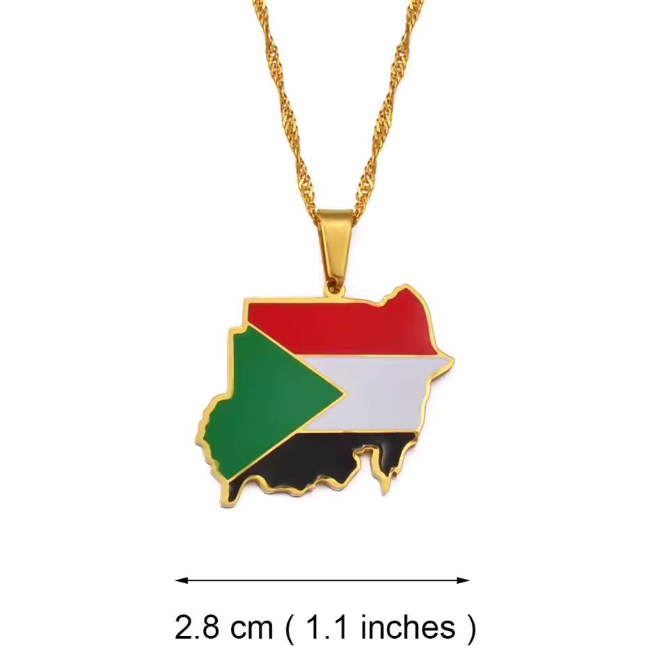 Sudan Map Necklace – A Symbol of Pride for Everyone - CR7 STORE