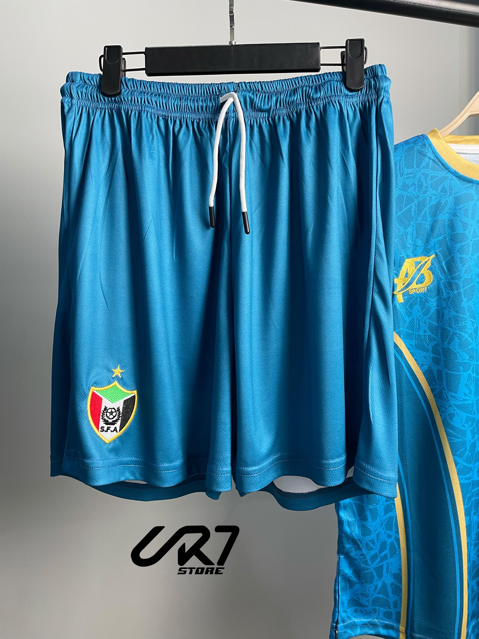 Full set green of T-shirt and shorts for the Sudanese national team - CR7 STORE