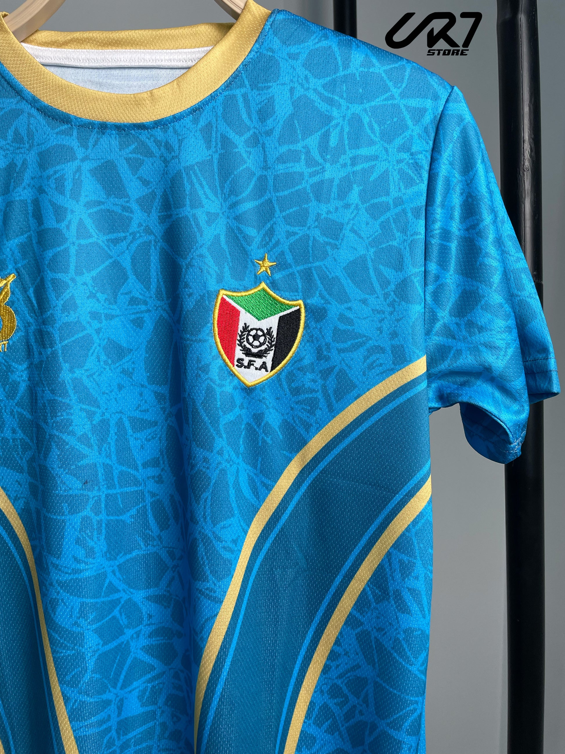 Full set green of T-shirt and shorts for the Sudanese national team - CR7 STORE