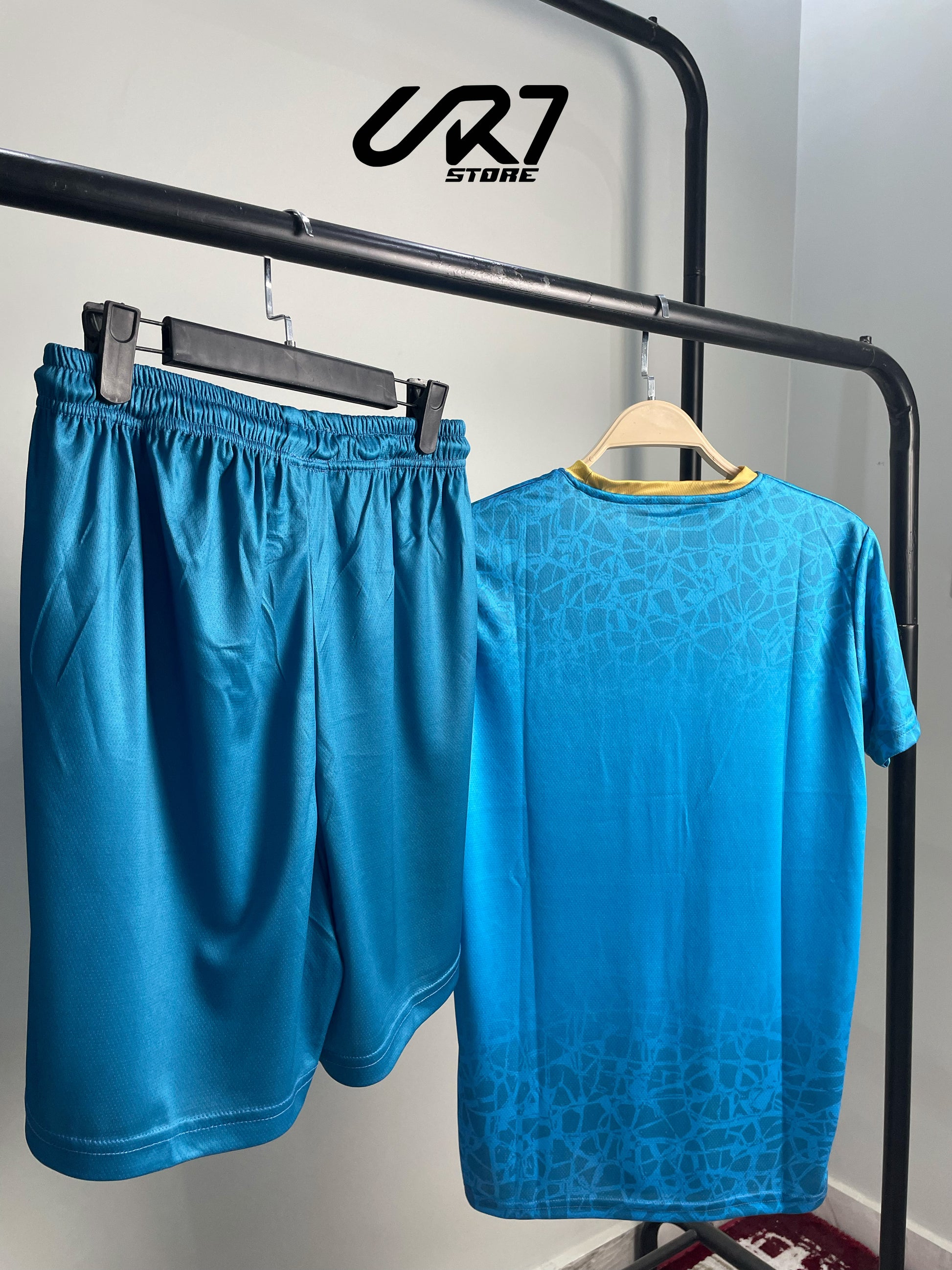 Full set green of T-shirt and shorts for the Sudanese national team - CR7 STORE