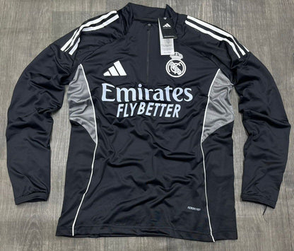 Real Madrid Training Top 2025/26 – Black - CR7 STORE