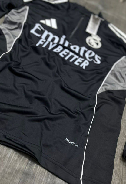 Real Madrid Training Top 2025/26 – Black - CR7 STORE