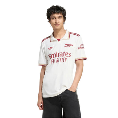 Arsenal adidas 25/26 withe Shirt - CR7 STORE