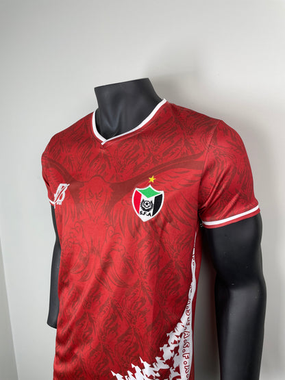 تيشرت منتخب السودان الأحمر 2025 الطقم الأساسي الرسمي